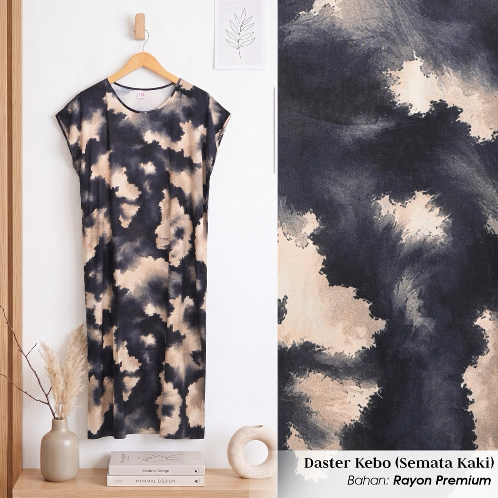 DASTER  SEMATAKAKI Non Busui bahan Rayon CSL Habel