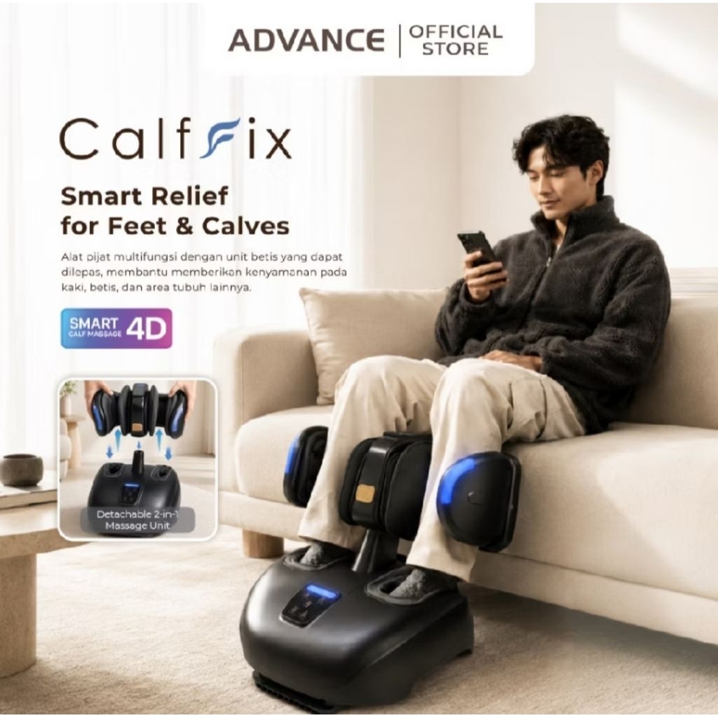 ADVANCE - CALF FIX (HS8931) Foot Massager - Alat Pijat Refleksi Kaki Pemijat Getar Elektrik