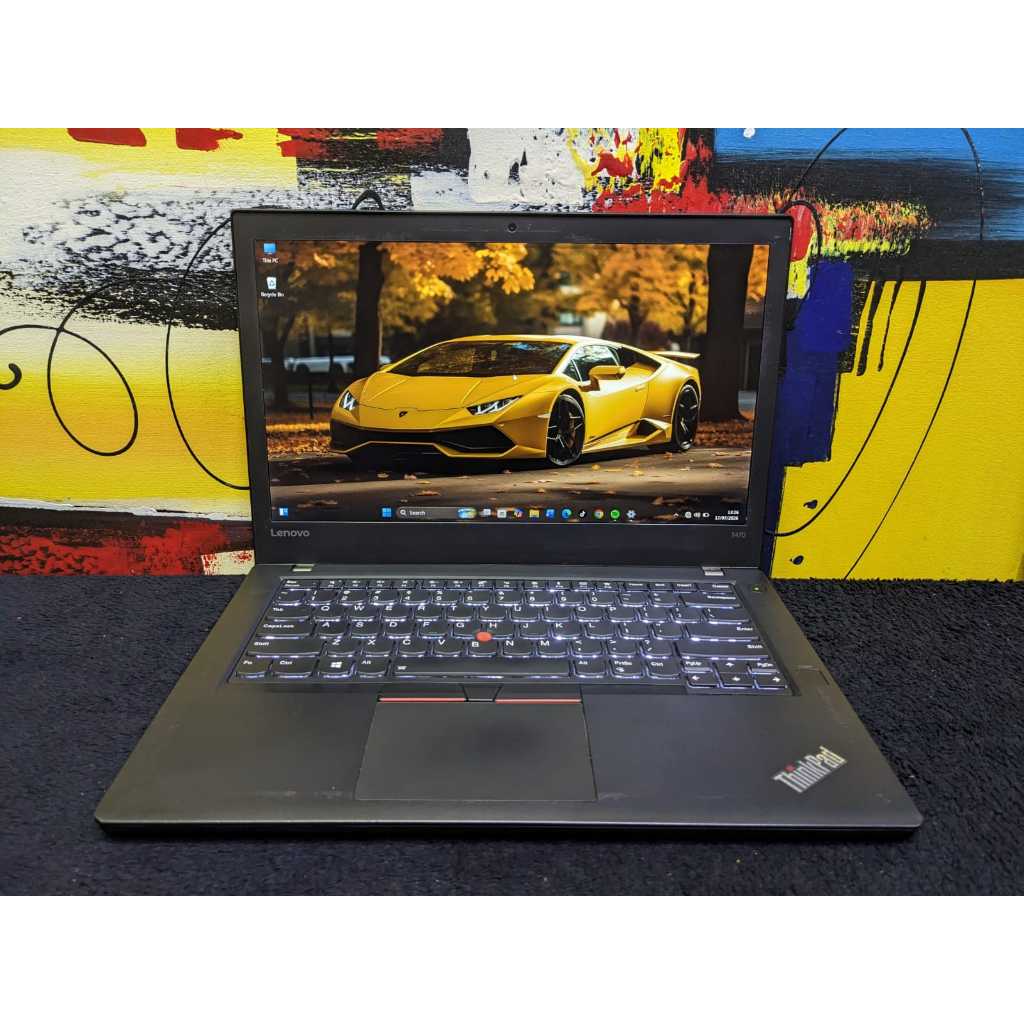 Laptop Lenovo Thinkpad T470 Core i5 Gen 6300U 16/256 Touch Backlit Siap Pakai