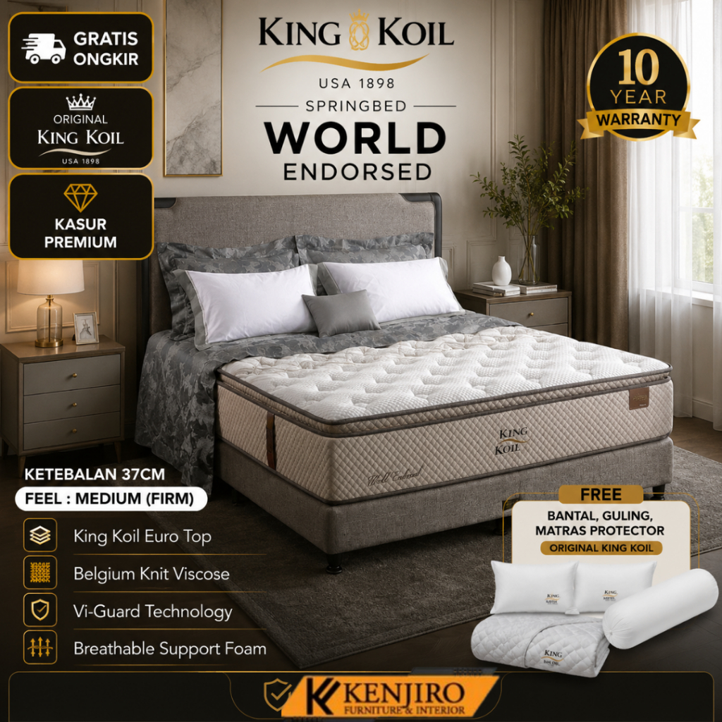 Kasur Springbed King Koil World Endorsed