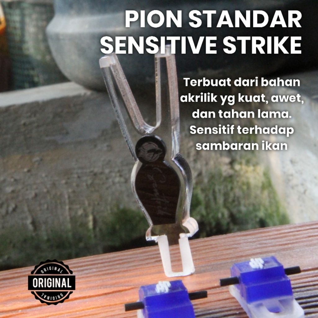 Pion standar joran timbang akrilik sensitive strike