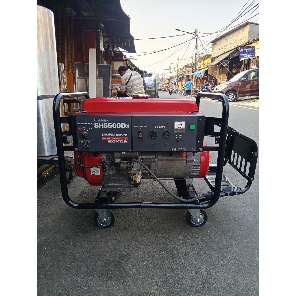 Mesin GENSET HONDA ELEMAX SH6500Dx/6000Watt Electrik stater