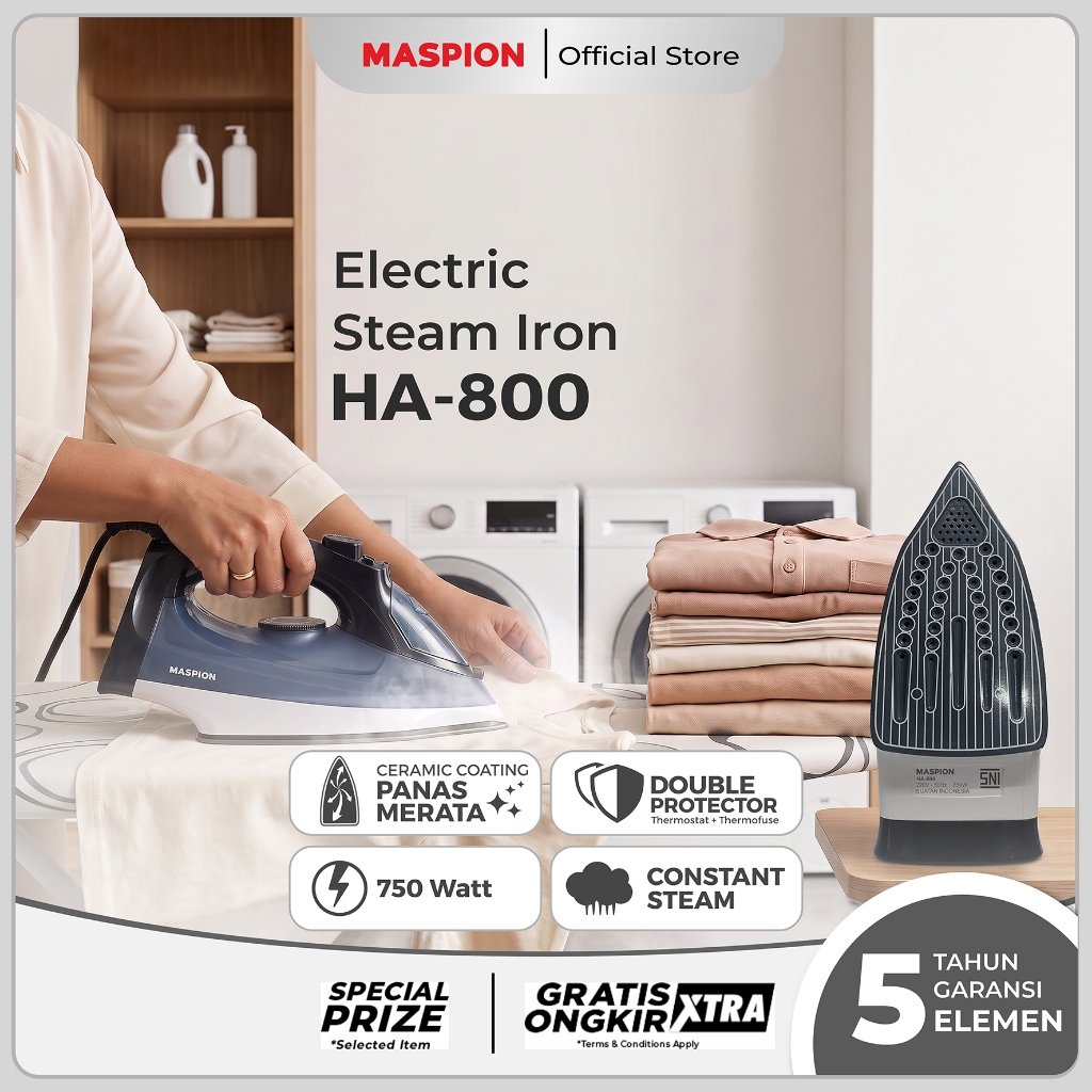 Maspion Setrika Listrik Uap HA-800