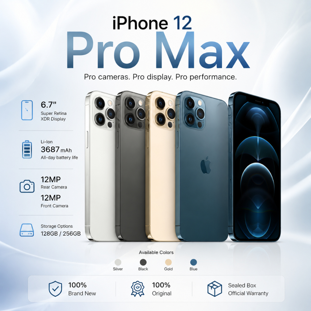 iPhone12 Pro Max [128GB | 256GB] FullSet (100% Original | Ibox ) Second like New - Garansi 12 Bulan