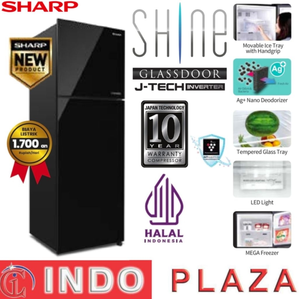 KULKAS SHARP 2 PINTU JTECH-INVERTER PLASMACLUSTER GIGK Series