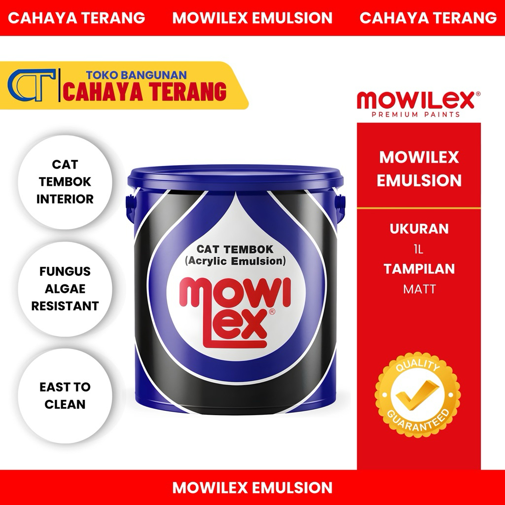 MOWILEX CAT TEMBOK INTERIOR 1L MOWILEX EMULSION