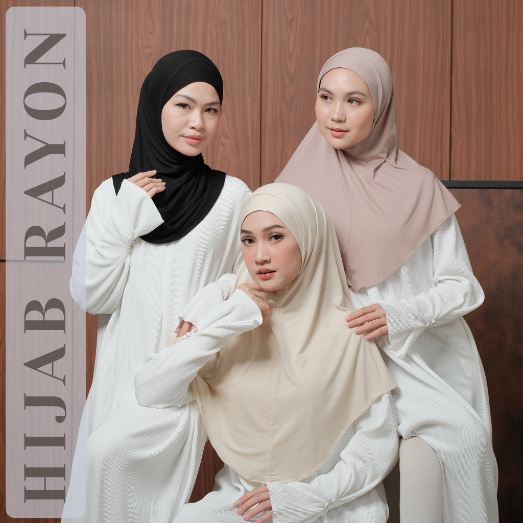 Naylatu Hijab RAYON Kaos Jilbab Instan