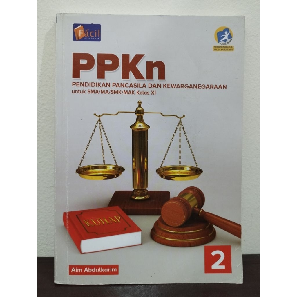 Buku Paket Pelajaran Bekas Facil PPKn SMA kelas 11