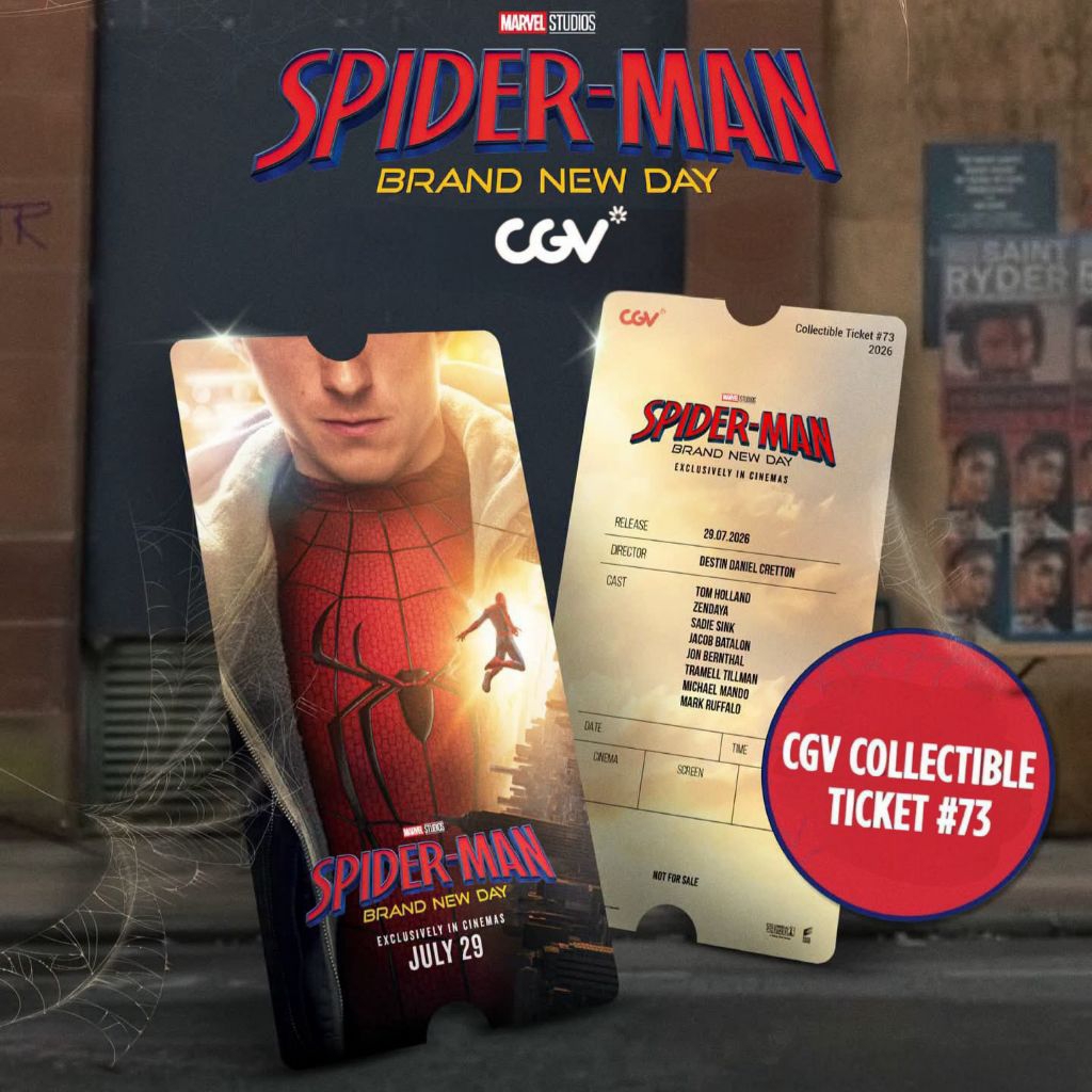 Spider-Man: Brand New Day Collectible Ticket #73 Marvel Studios Sony Pictures CGV Indonesia REGULAR 