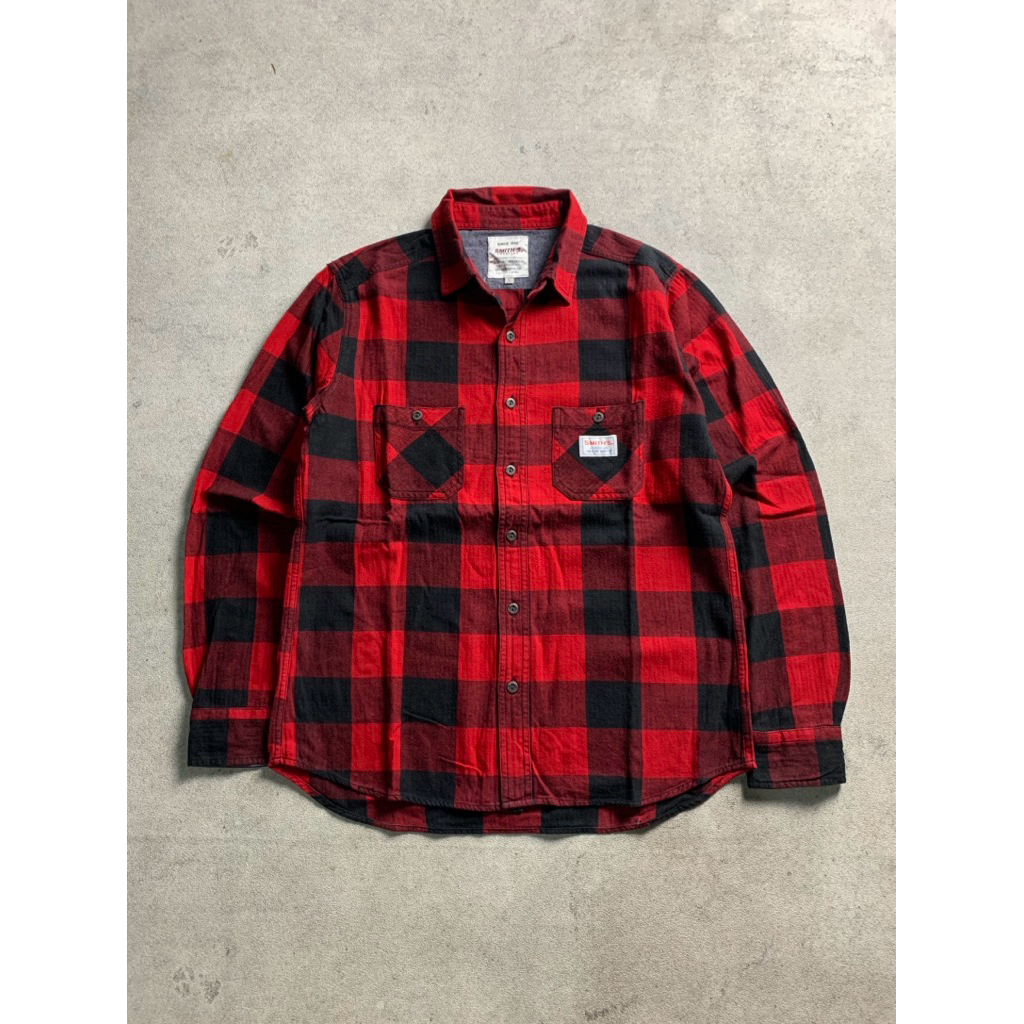 Union Made Smith's American Herringbone Double Pocket Flannel Shirt