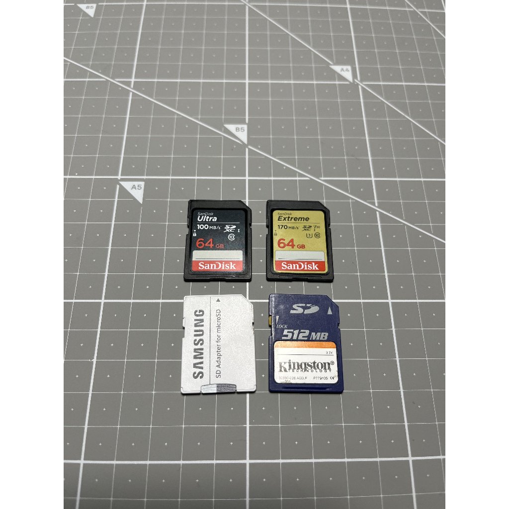 [PRELOVED] SanDisk/Kingston SD Card 64GB 16GB 512MB