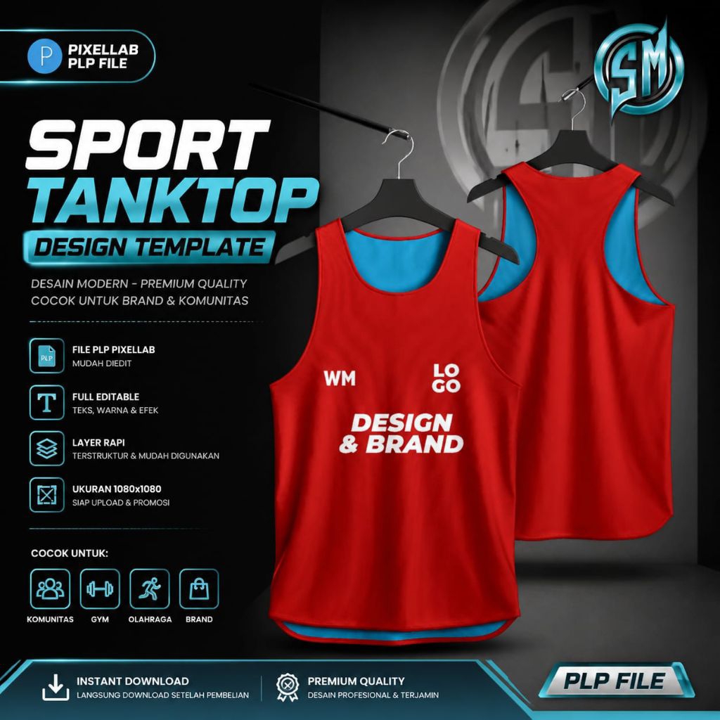 Mockup Jersey Running (Lari) - File Pixellab