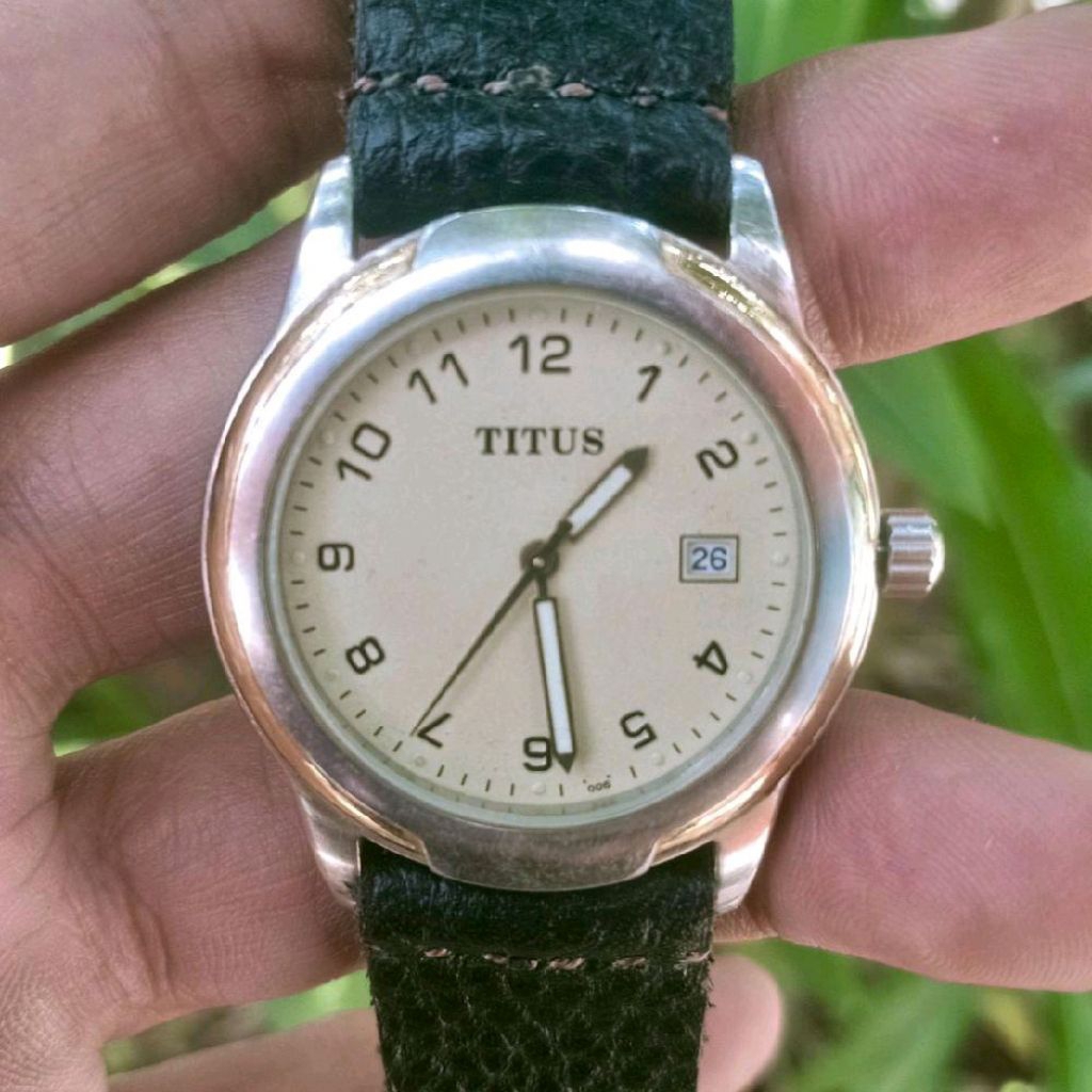 Jam Tangan Pria Titus Quartz Original Vintage