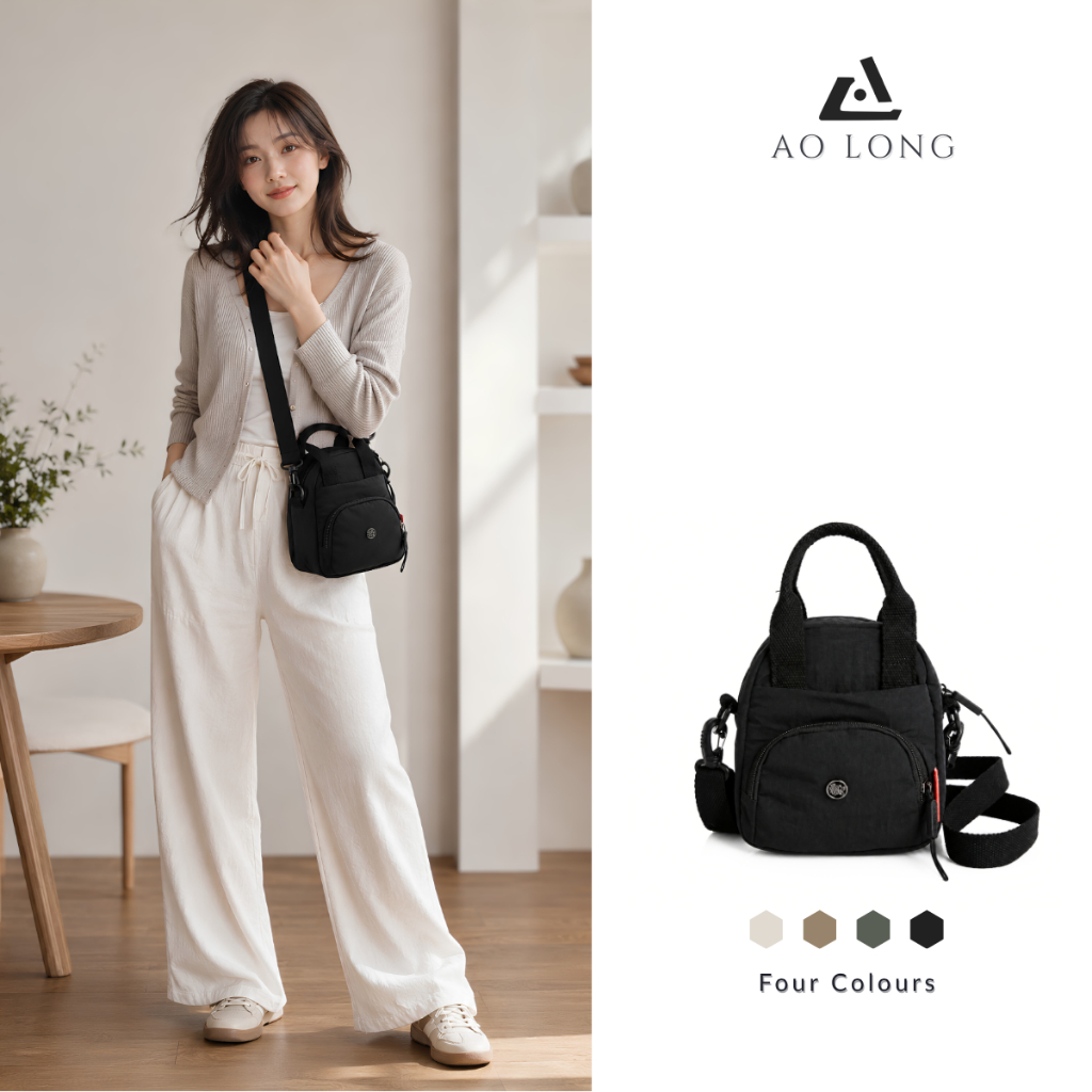 AOLONG Tas Selempang Wanita RESTI 1339 Sling Bag Wanita Minimalis Dan Multifungsi