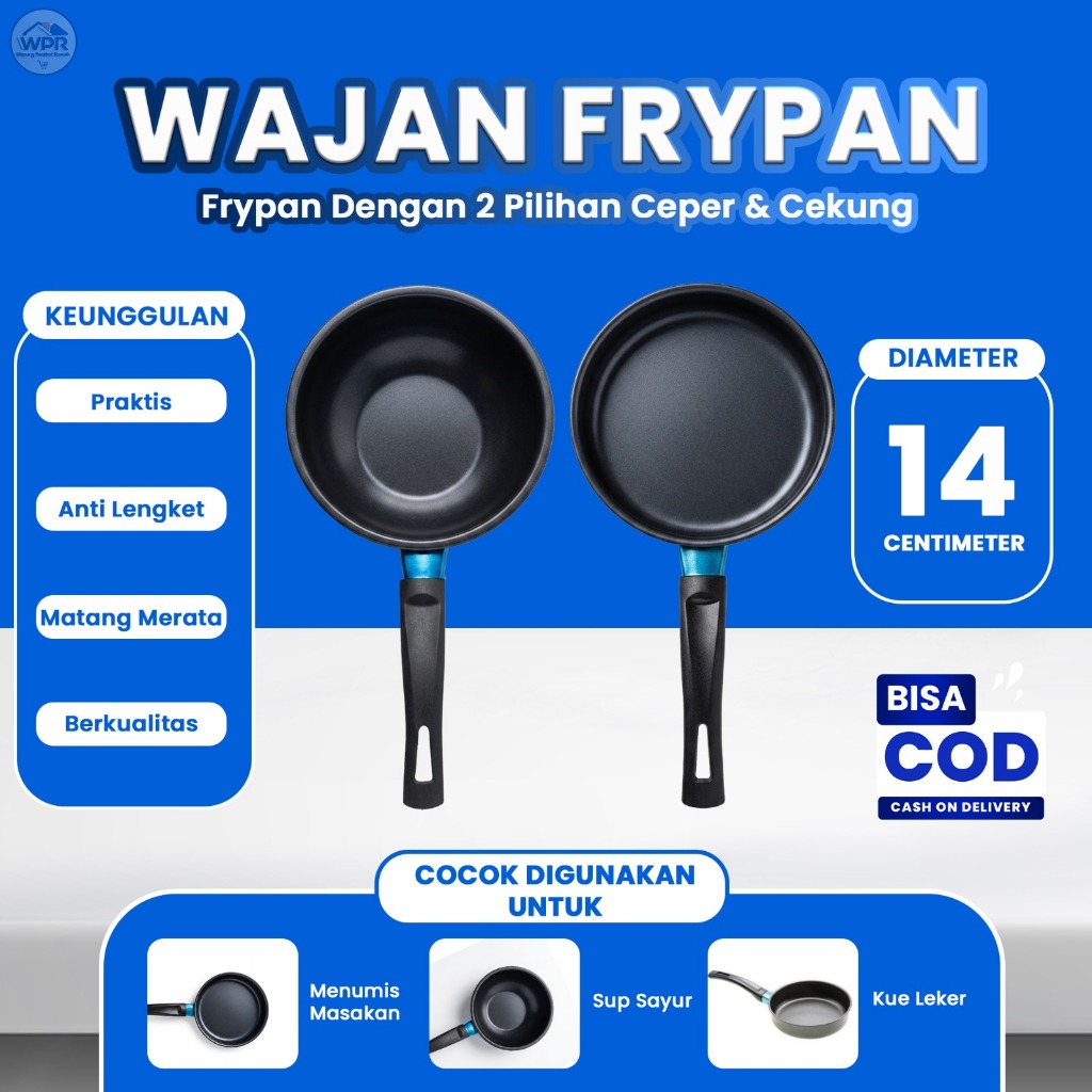 UGO Wajan Frypan Dalam Wok Pan Small Non-Stick