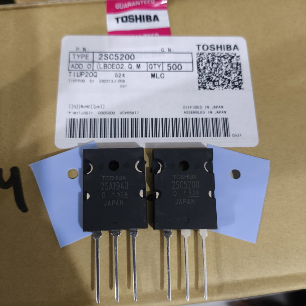 transistor 5200 1943 original Japan LOT 524 asli Toshiba Japan FREE KARET 5200