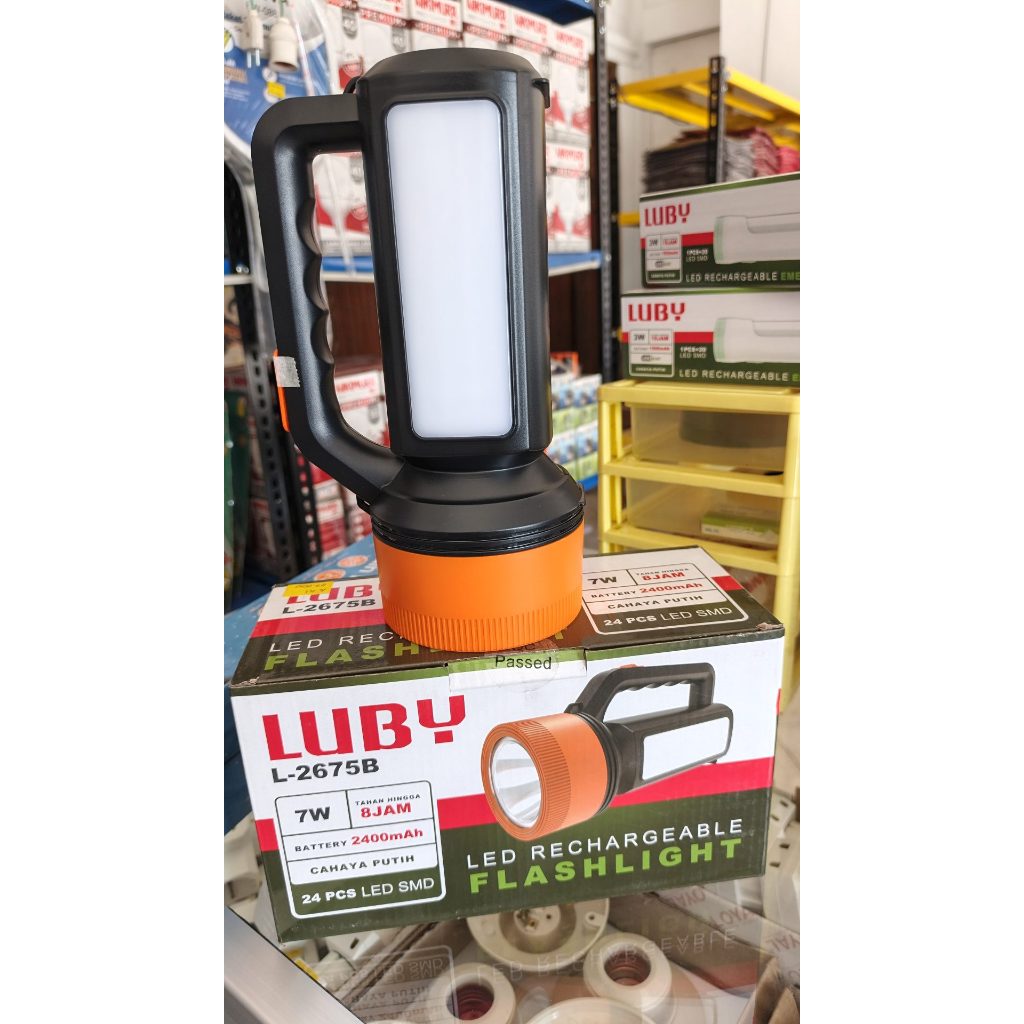 Luby Senter Tangan L-2675B 7W Tahan hingga 8 Jam L2675B