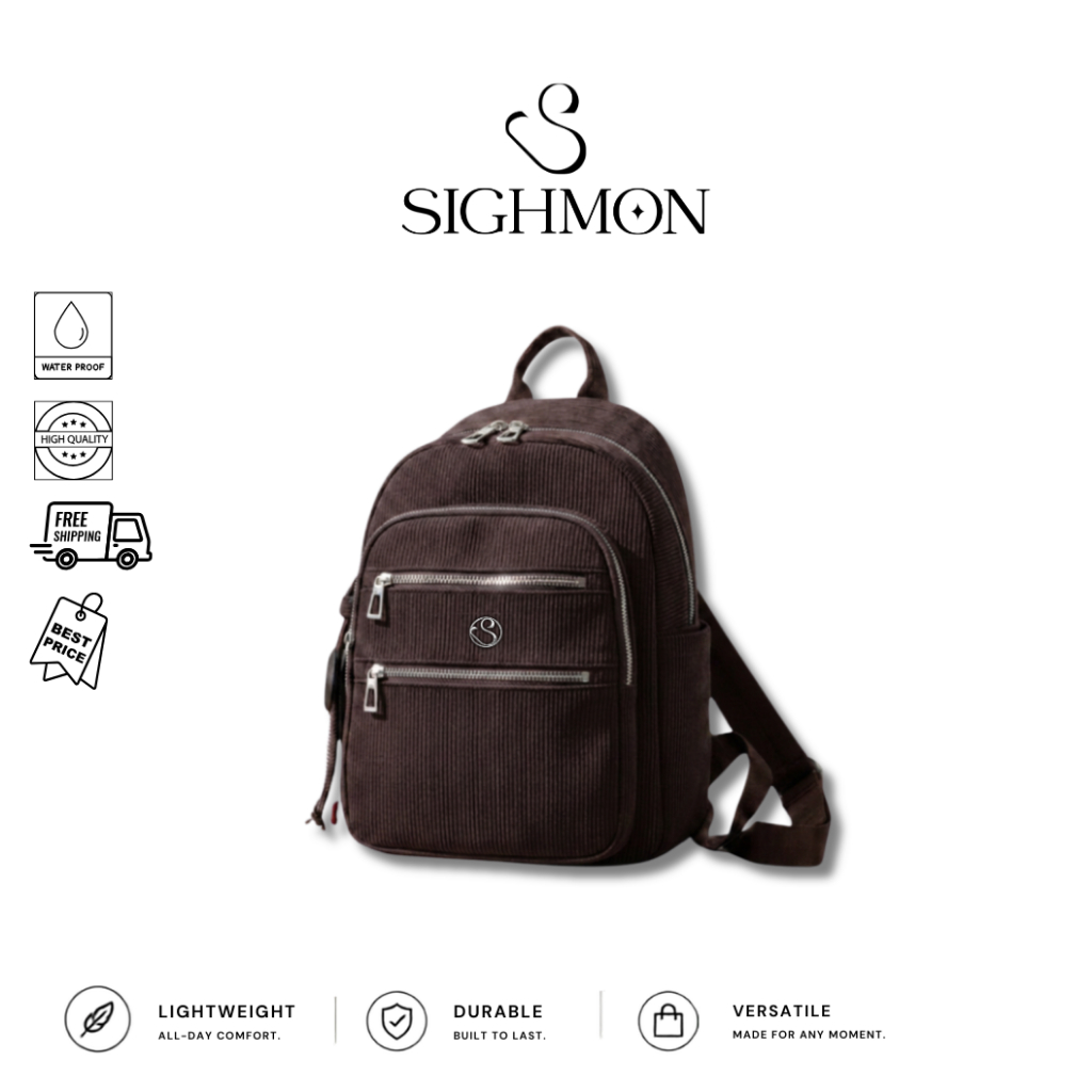 [WINTER] SIGHMON - Tas 3in1 Ransel, Selempang, Jinjing Wanita FREE BAGCHARM