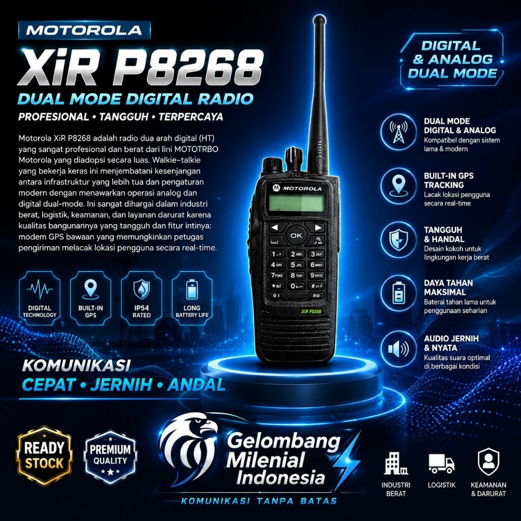 HT MOTOROLA XIR P8260 P8268 UHF 400 470MHZ