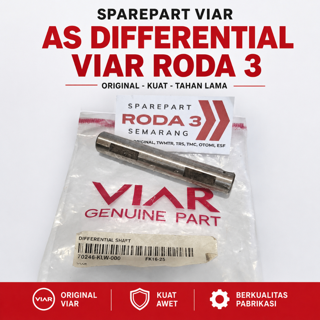 As shaft gardan belakang viar shaft diferential gardan viar roda 3 150 200 300 cc part ori viar