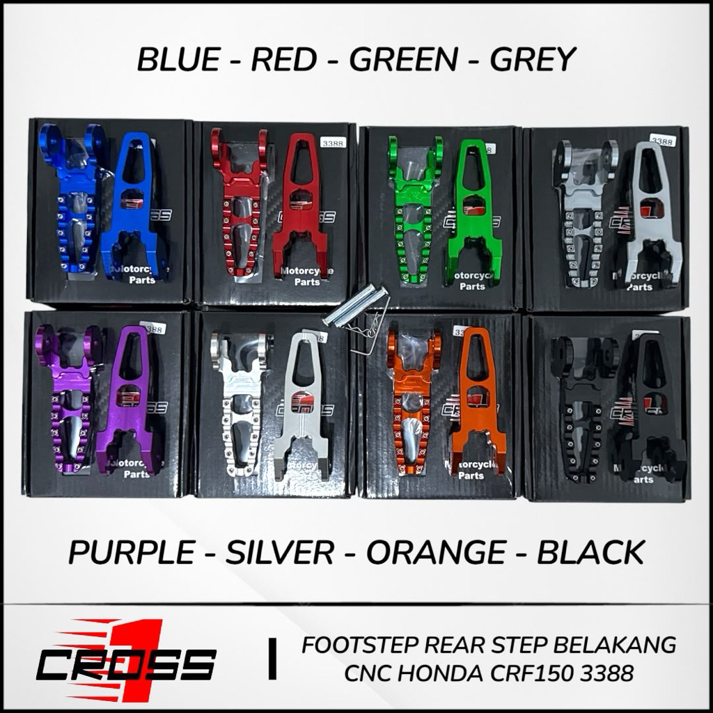 CROSS 1 - FOOTSTEP BELAKANG CNC CRF 150 STEP BELAKANG TRAIL CRF 150