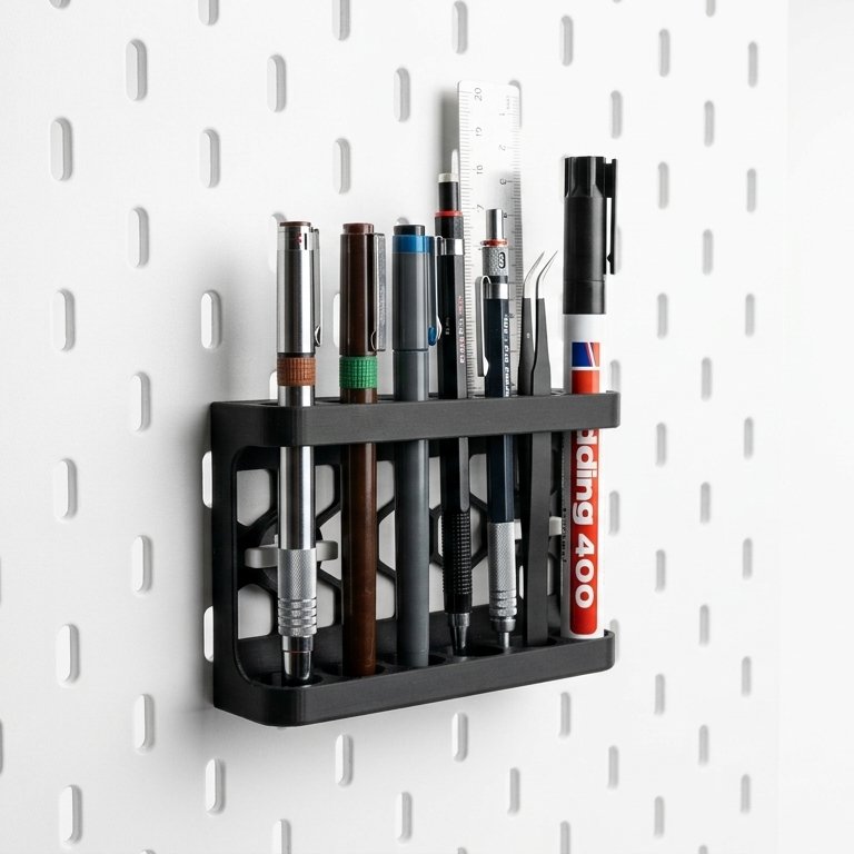 PEN HOLDER PEGBOARD IKEA SKADIS