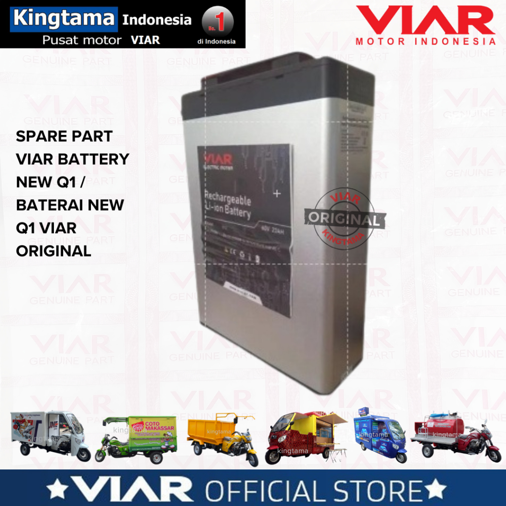 Spare Part VIAR BATTERY NEW Q1 / BATERAI NEW Q1 VIAR ORIGINAL