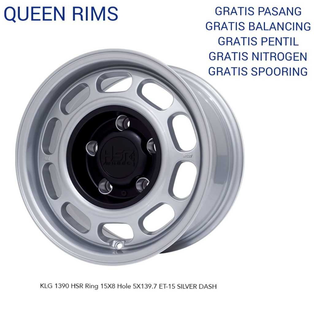 VELG MOBIL HSR KLG R15 PCD BAUT 5x139,7 ORIGINAL PELEK ALLOY MODEL KALENG OFFROAD