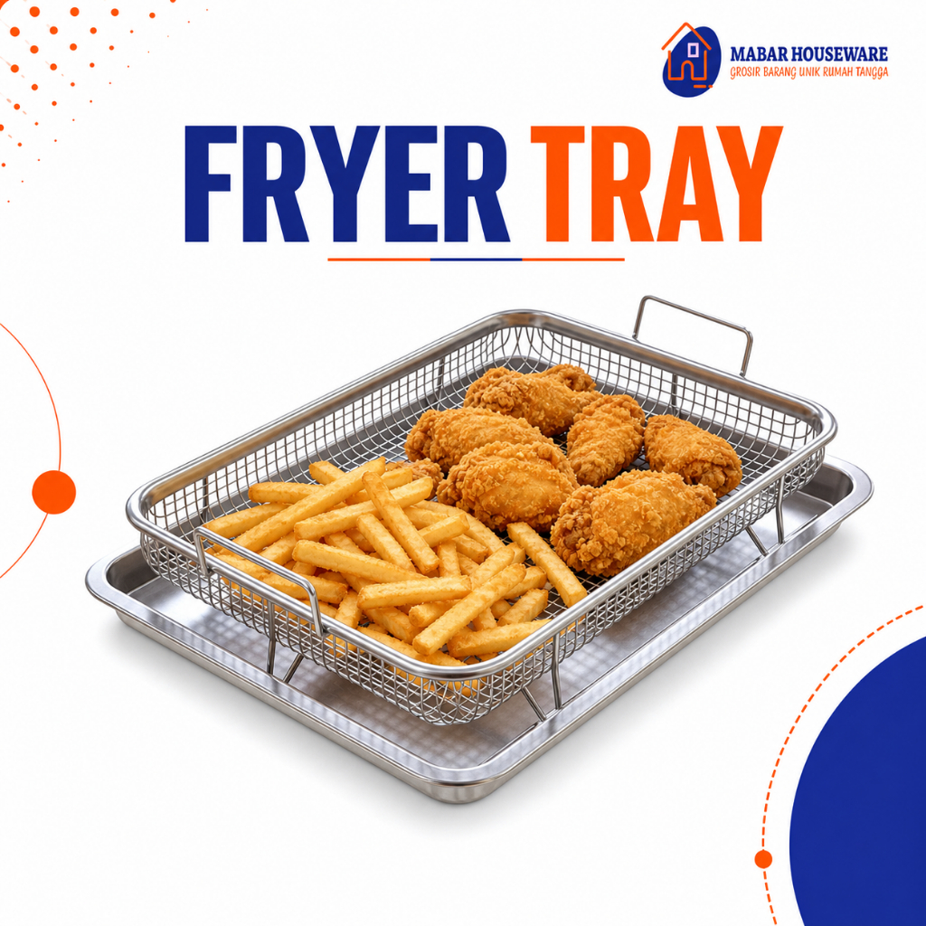 Fryer Tray / Peniris Minyak / Peniris Gorengan / Nampan Peniris Minyak Serbaguna / Tray Peniris / Pe