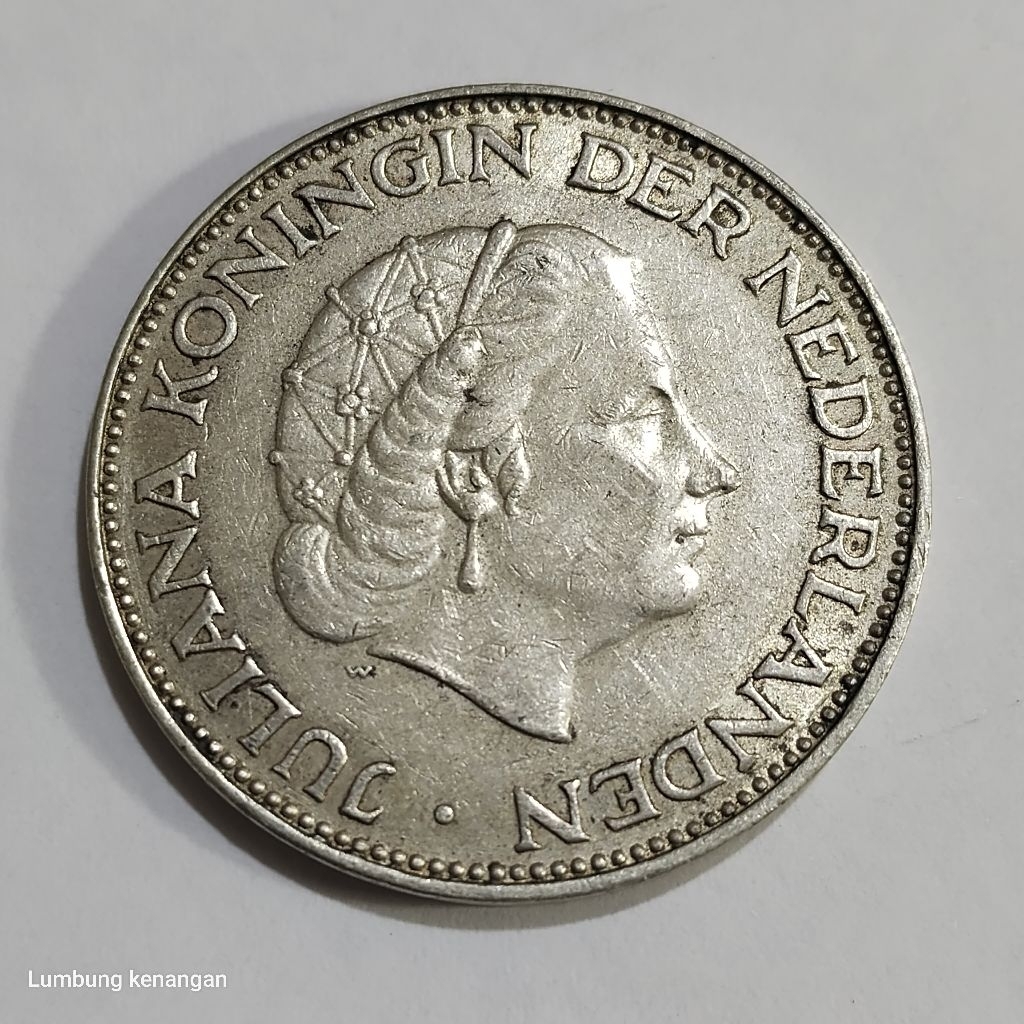 koin silver Juliana 2,5 Gulden koin perak