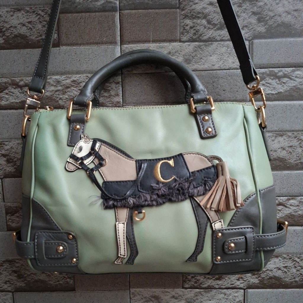 Top Handle Sling Bang Genuine Leather Lapalette Cupcake, Tas Kulit Sapi Asli