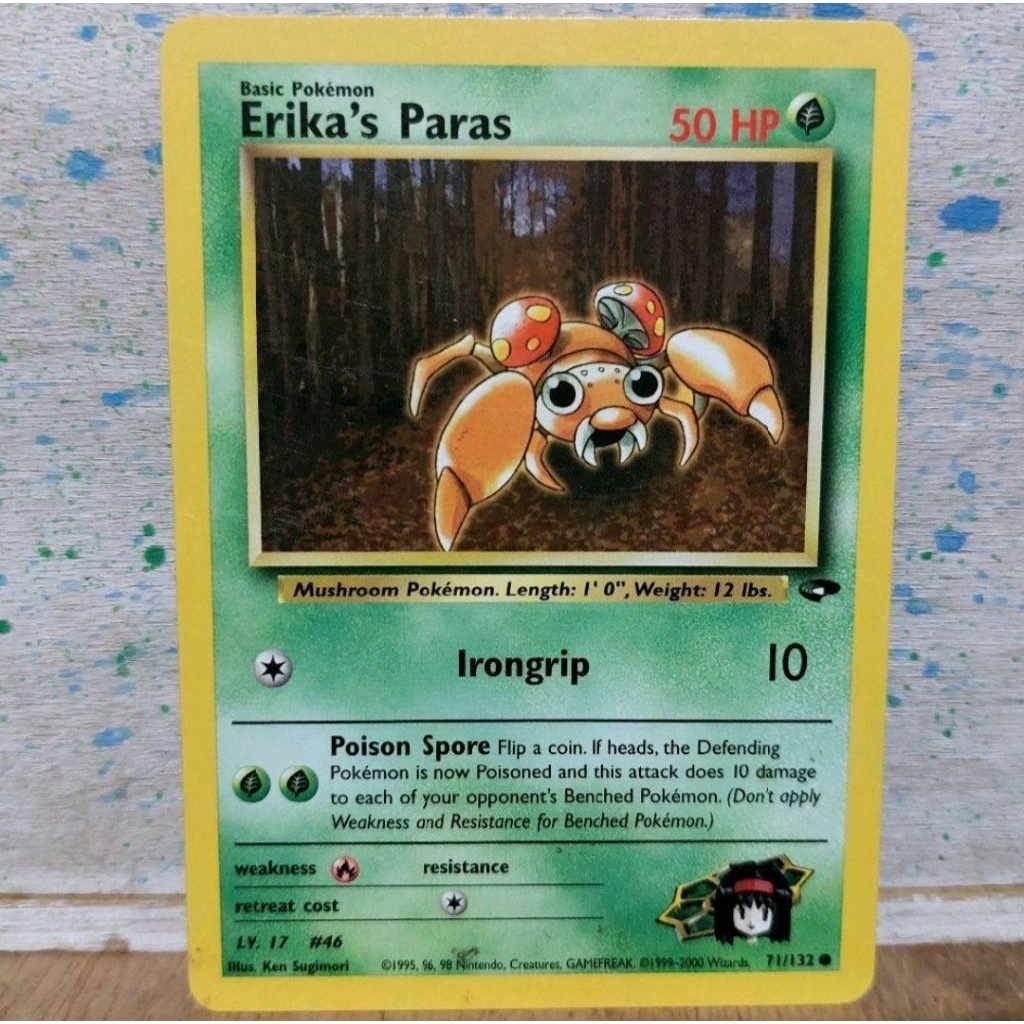 tcg pokemon Erika's Paras gym challenge 71/132 eng