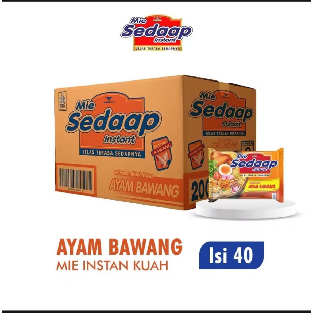 Mie Sedaap 1 Dus Mie Sedaap Ayam Bawang Soto Kari Mie Sedap 1 Dus isi 40