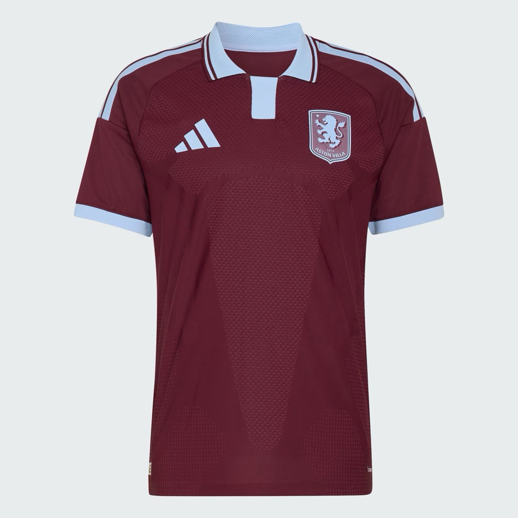 adidas Aston Villa 26/27 Home Authentic Jersey Maroon Glow Blue BNWT Original Resmi JZ4727