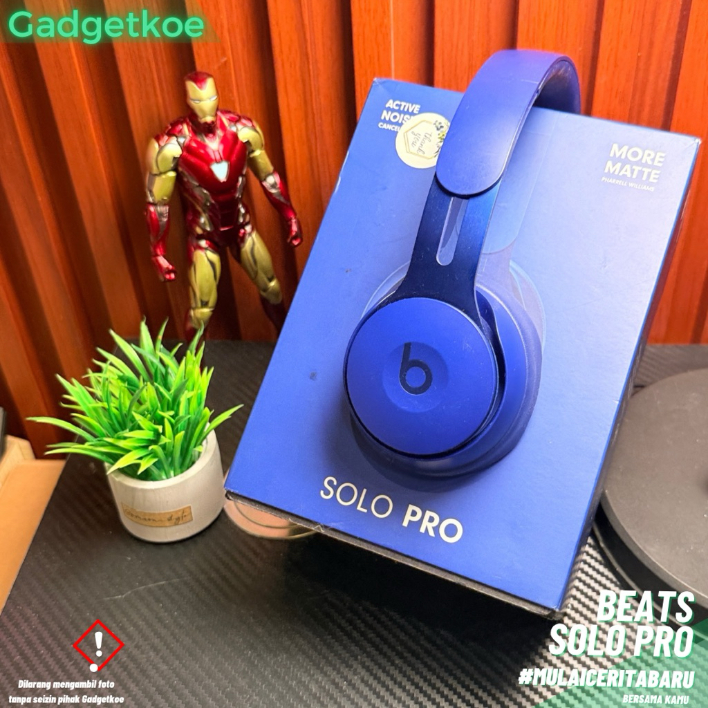Beats Solo Pro On-Ear Headphones - Aktif Noise Cancelling, Berbagai Warna