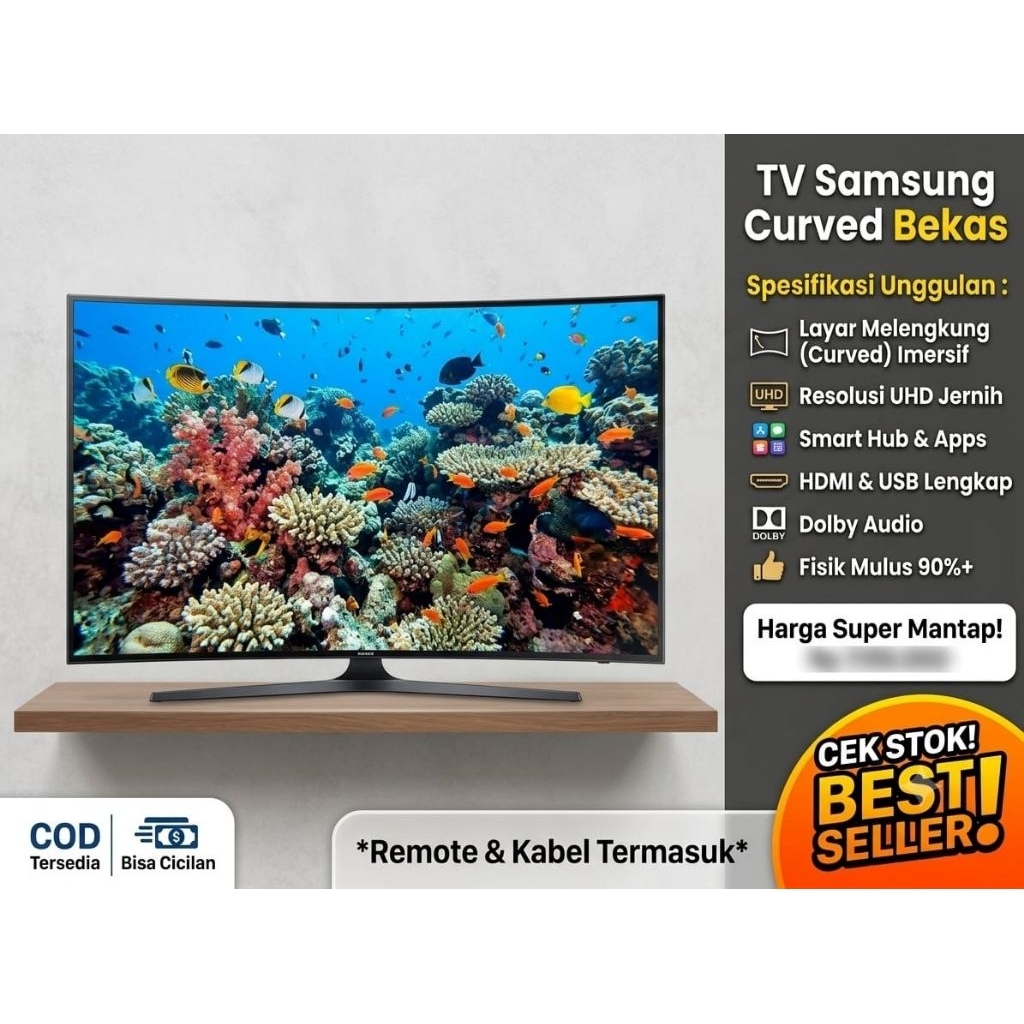 TV LED SAMSUNG CURVED 55 INCH 4K SMART TV