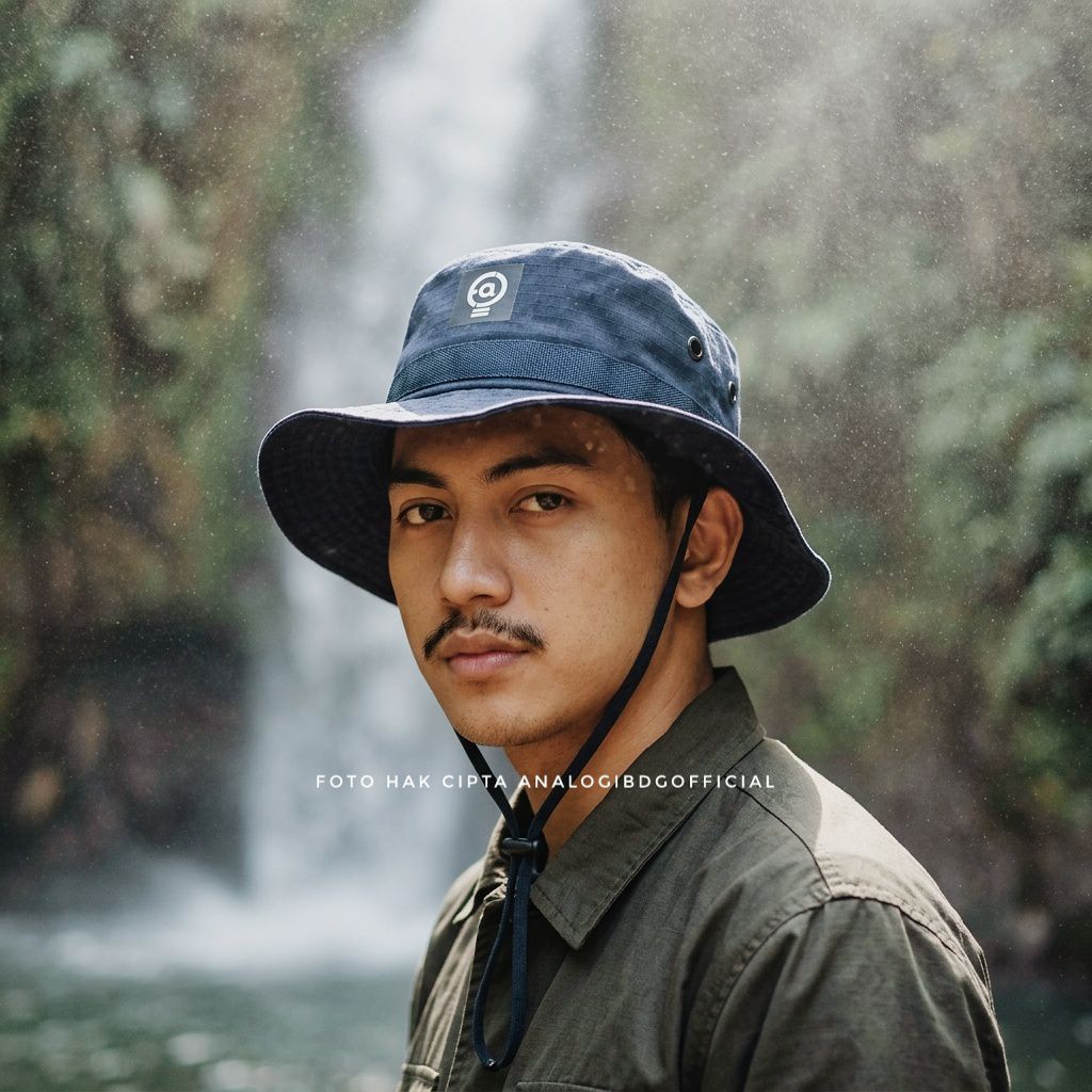 Topi Rimba Hat Adventure Taktikal Polos Army Jungle Hunter Hat Buckets
