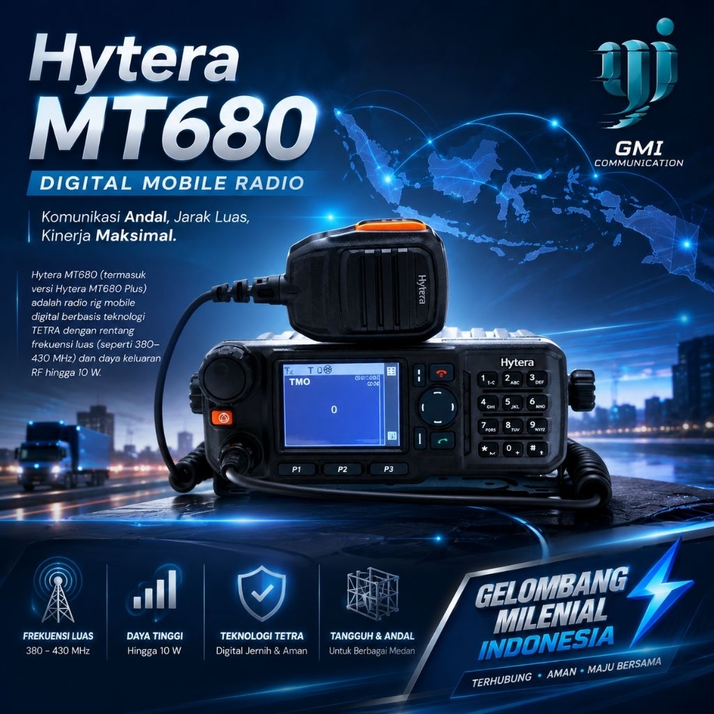 RADIO RIG HYTERA MT680 PLUS TETRA UHF