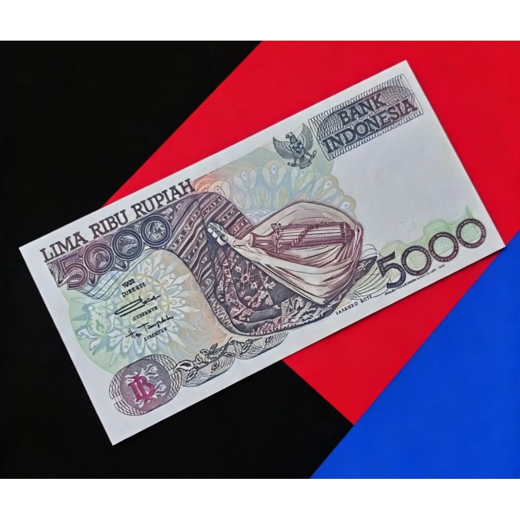 Indonesia 5000 Rupiah 1992 UNC AUNC Koleksi