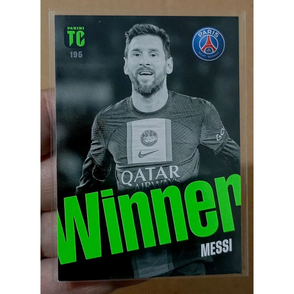 Kartu Bola Panini TC Winner, Lionel Messi