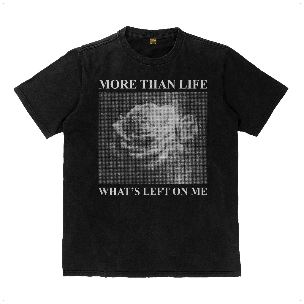 Kaos More Than Life What's Left On Me Band Hardcore Punk Katun Tebal Flexinc 16s Heavyweight