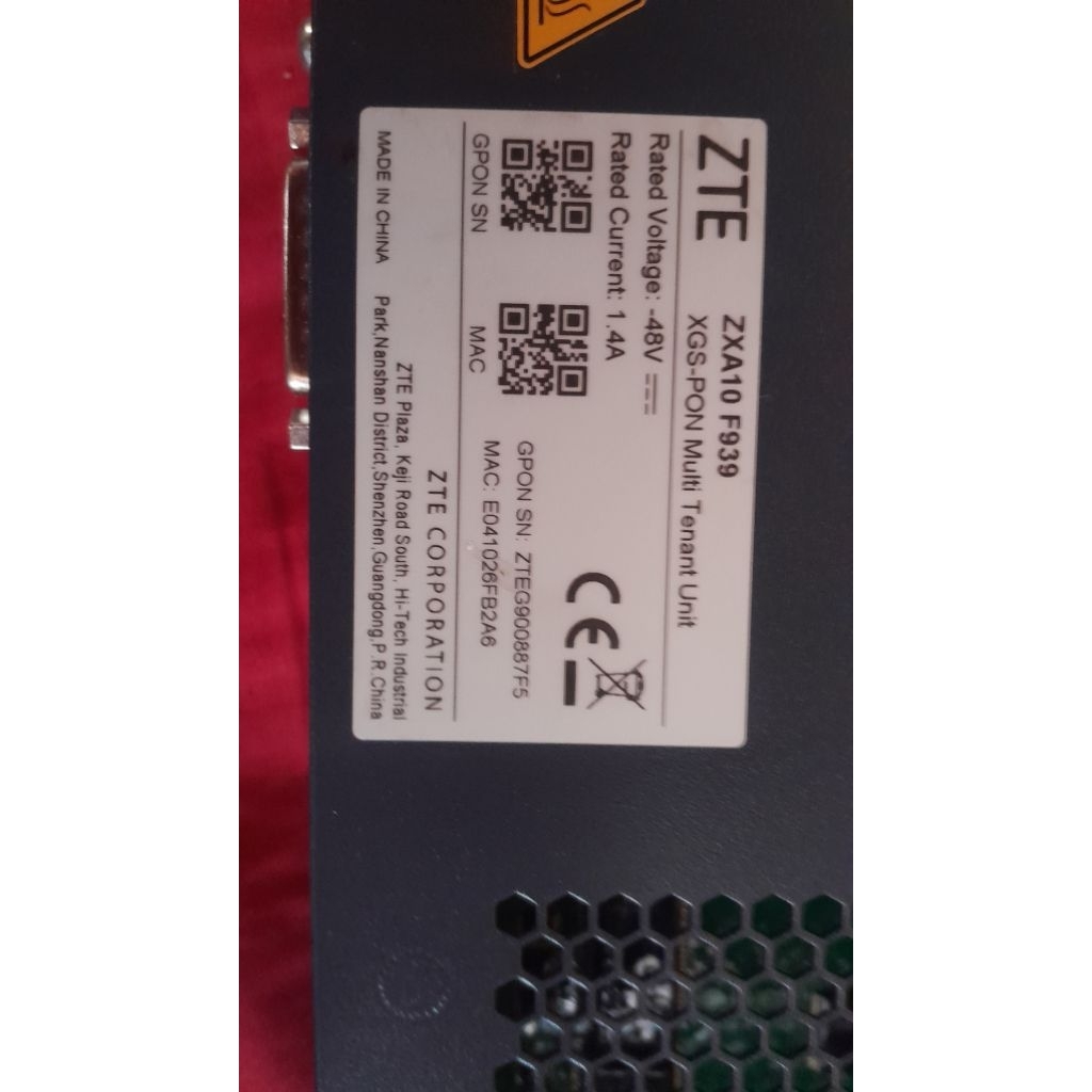 ZTE ZXA10 F829 GPON