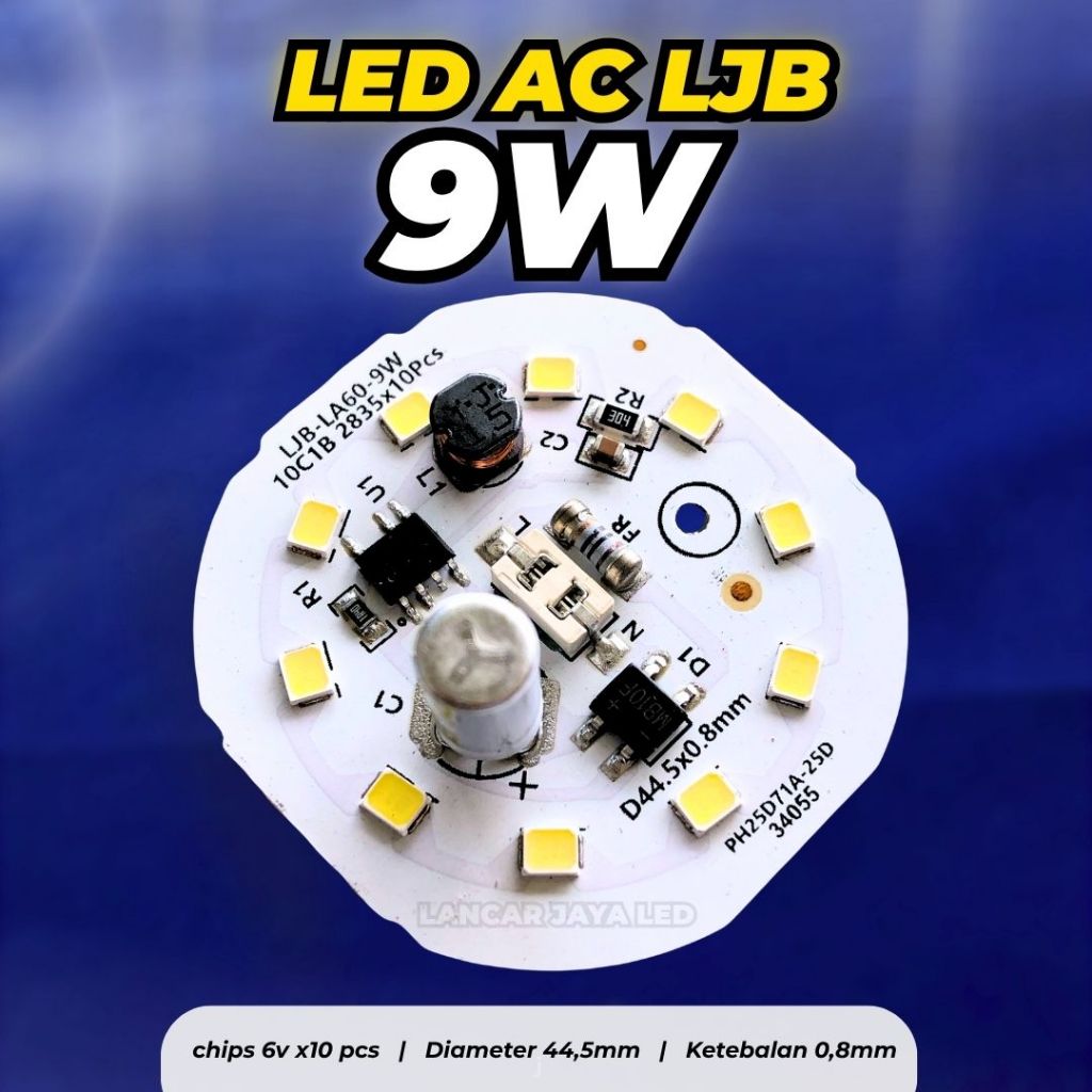PCB LED AC (LJB) 9 Watt ~Lancar Jaya Led~