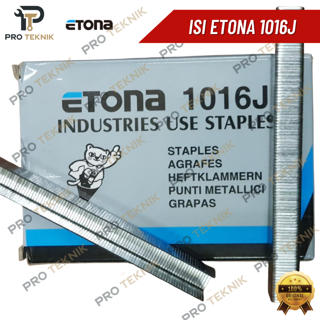 1016J Etona Staples Tembak (U) / Isi Paku Tembak / Air Nailer Etona