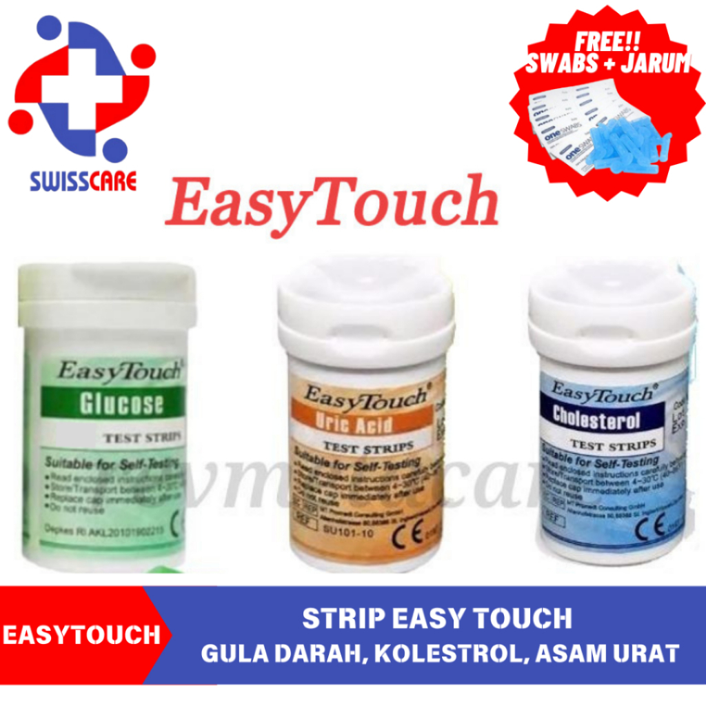 Easy Touch 3in1 Strip Gula Darah Kolesterol Asam Urat
