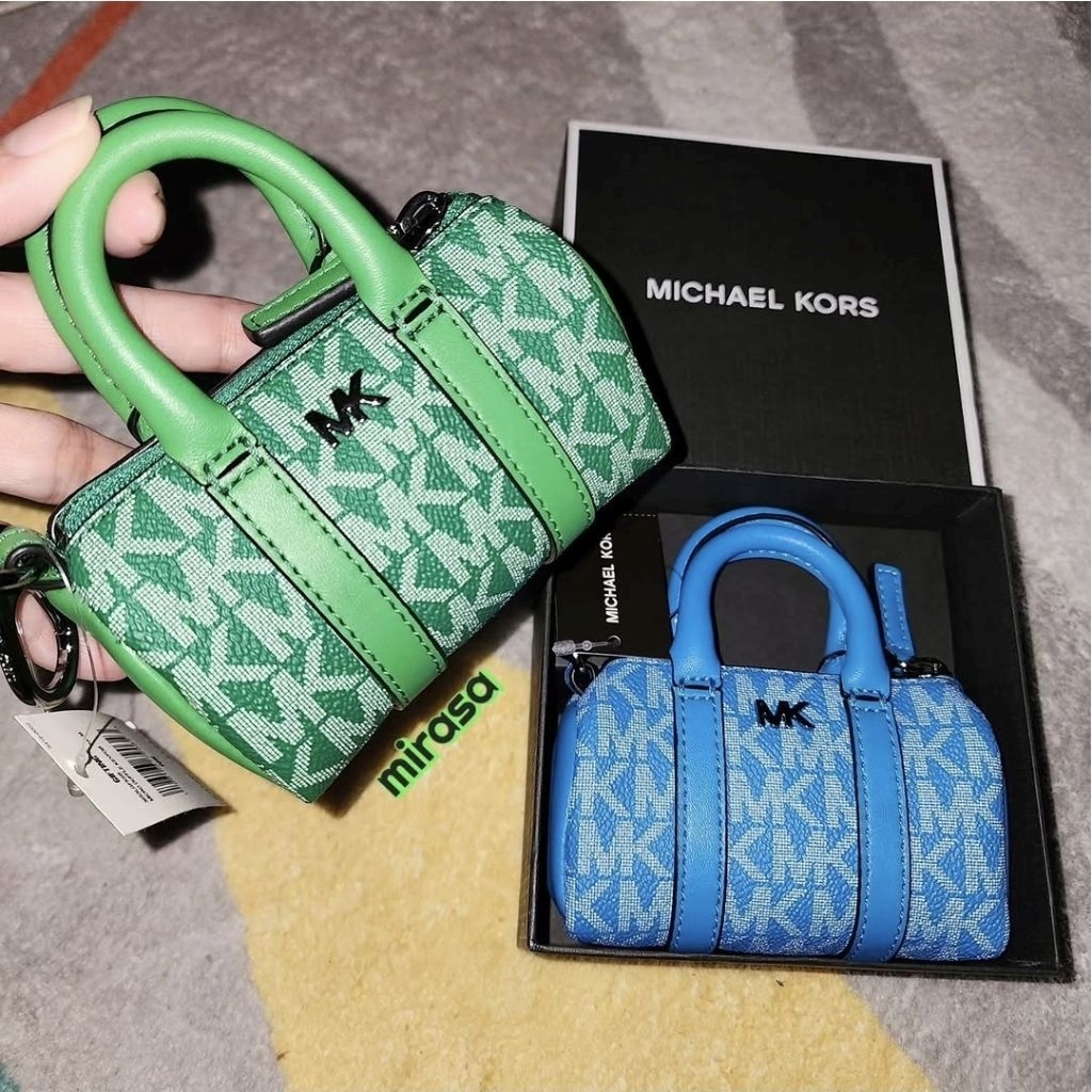 READY NEW MK mini Duffle Bag Charm