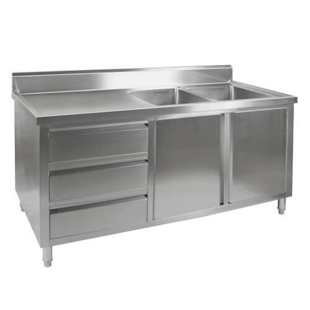 Sink Cabinet Stainless / Meja Cabinet Stainless Steel