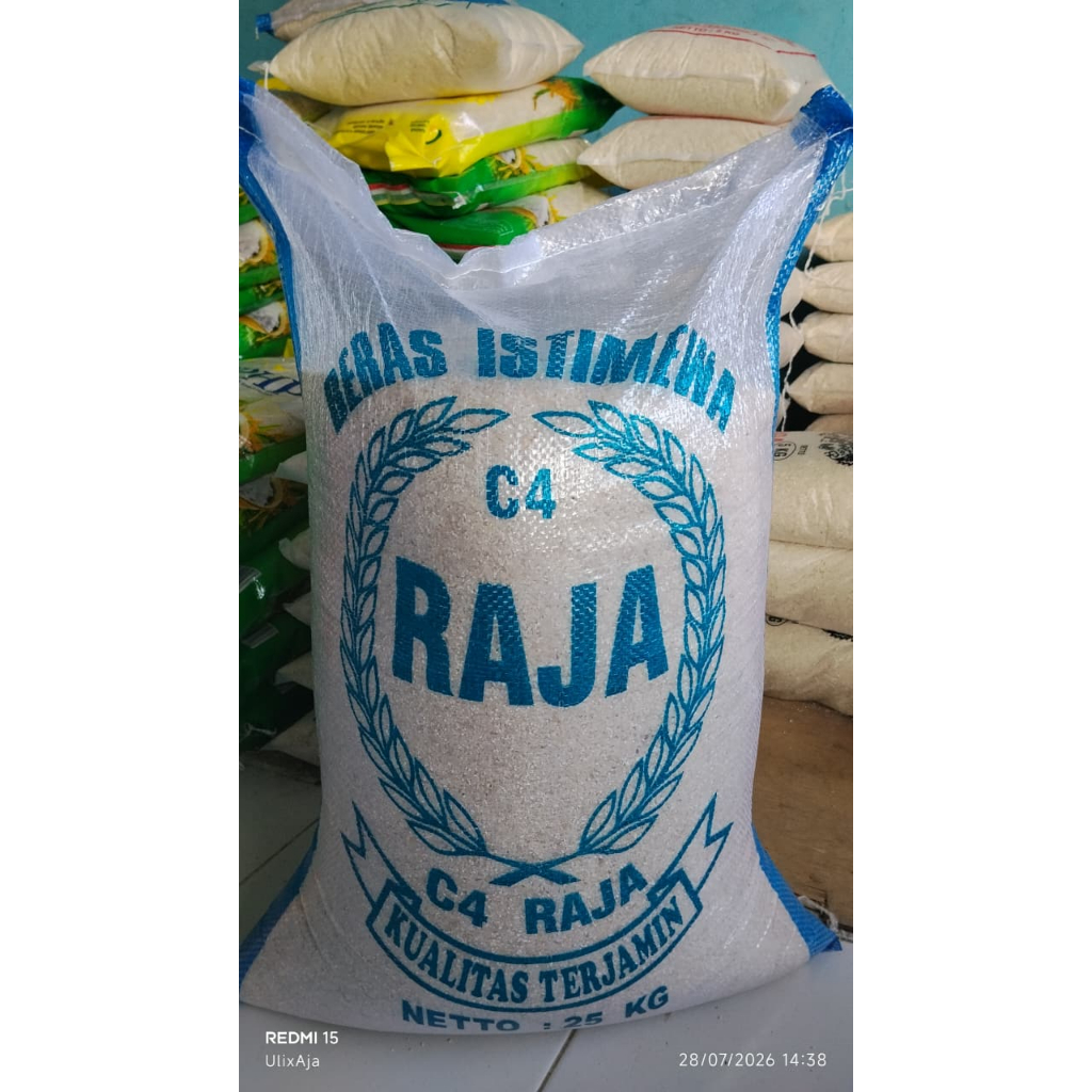 Beras Kemasan C4 25 Kg Patahan Menir sedikit utuh
