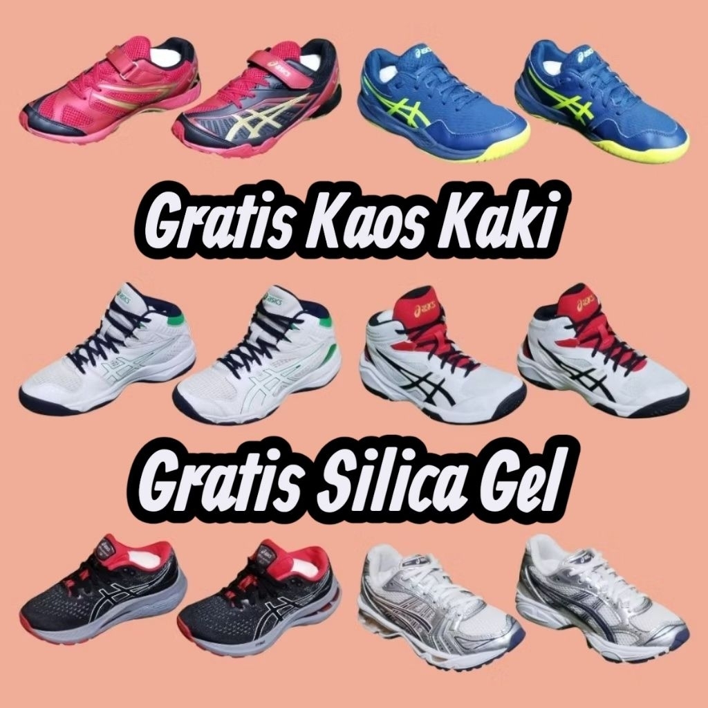 Sepatu Sneakers Running Push Bike Padel Tennis Basket Anak/Remaja/Dewasa Asics 0riginal Preloved/Sec