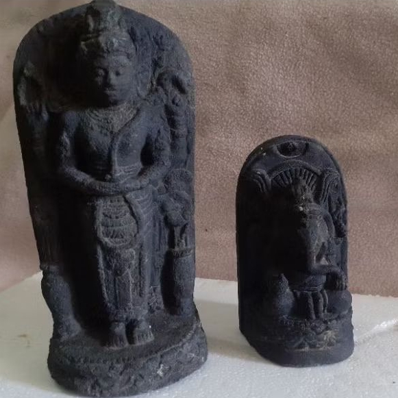 PATUNG DEWA WISNU DAN GANESHA BAHAN BATU TERMURAH